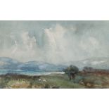 Robert West Napier (Scottish 1876-1962): Sheep Beside a Loch