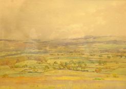 Fred Lawson (British 1888-1968): 'Looking towards Swaledale over the Moors'