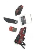 Einhell GE-LC 18 Li cordless chainsaw and Einhell TE-OS 18/1 Li hand sander, with two batteries and