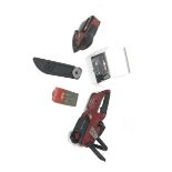 Einhell GE-LC 18 Li cordless chainsaw and Einhell TE-OS 18/1 Li hand sander, with two batteries and