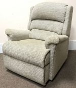 Sherborne electric rising and reclining armchair upholstered in neutral fabric, W95cm, H106cm