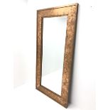 Large rectangular acid copper wash finish mirror