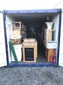 Container Contents Auction - entire container contents to include washing machine, sofas and chairs,