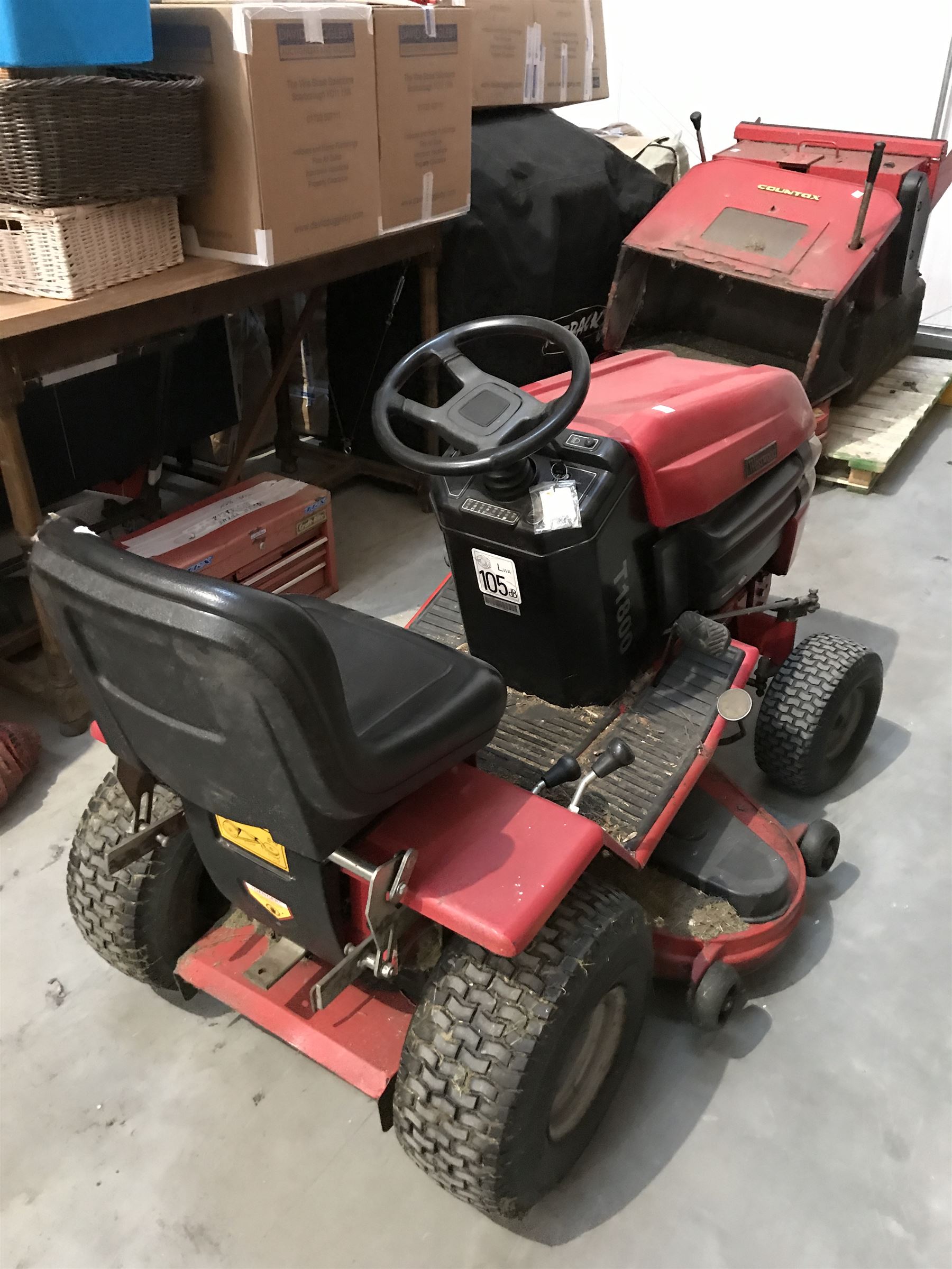 Westwood T1800 sit on mower with grass collector and other ancillaries - Image 3 of 9