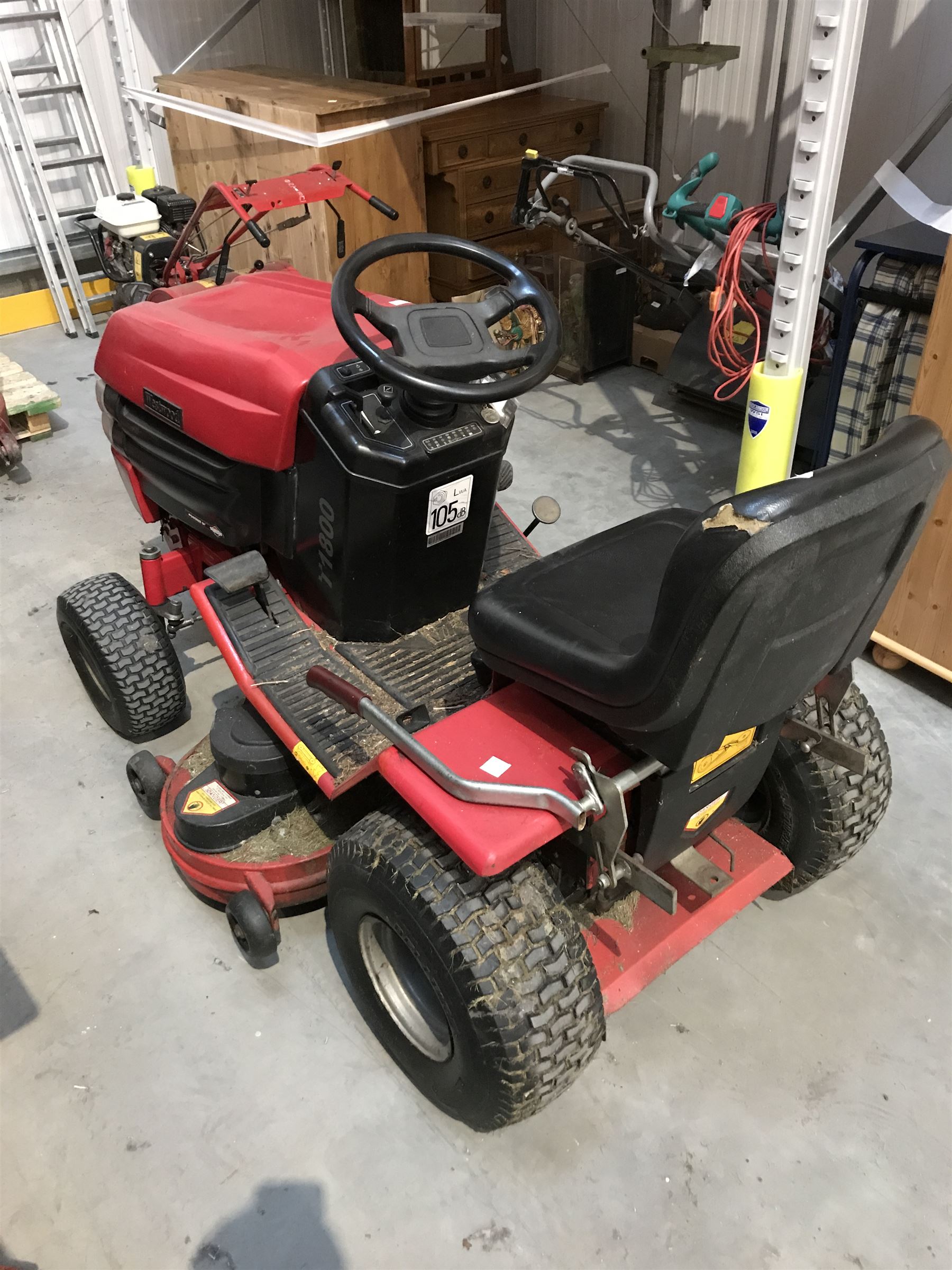 Westwood T1800 sit on mower with grass collector and other ancillaries - Image 2 of 9