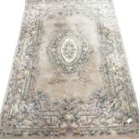 Chinese washed woollen rug, 271cm x 181cm