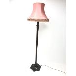 Early 20th century mahogany standard lamp