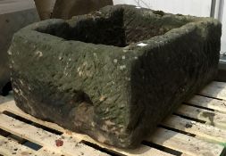 Large rectangular stone trough