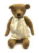 Early 20th century English teddy bear c1920 with wood wool filled body