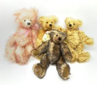 Three modern ABJ (Actually Bears by Jackie) limited edition teddy bears - 'Humbug' No.1/1 H13"/32cm