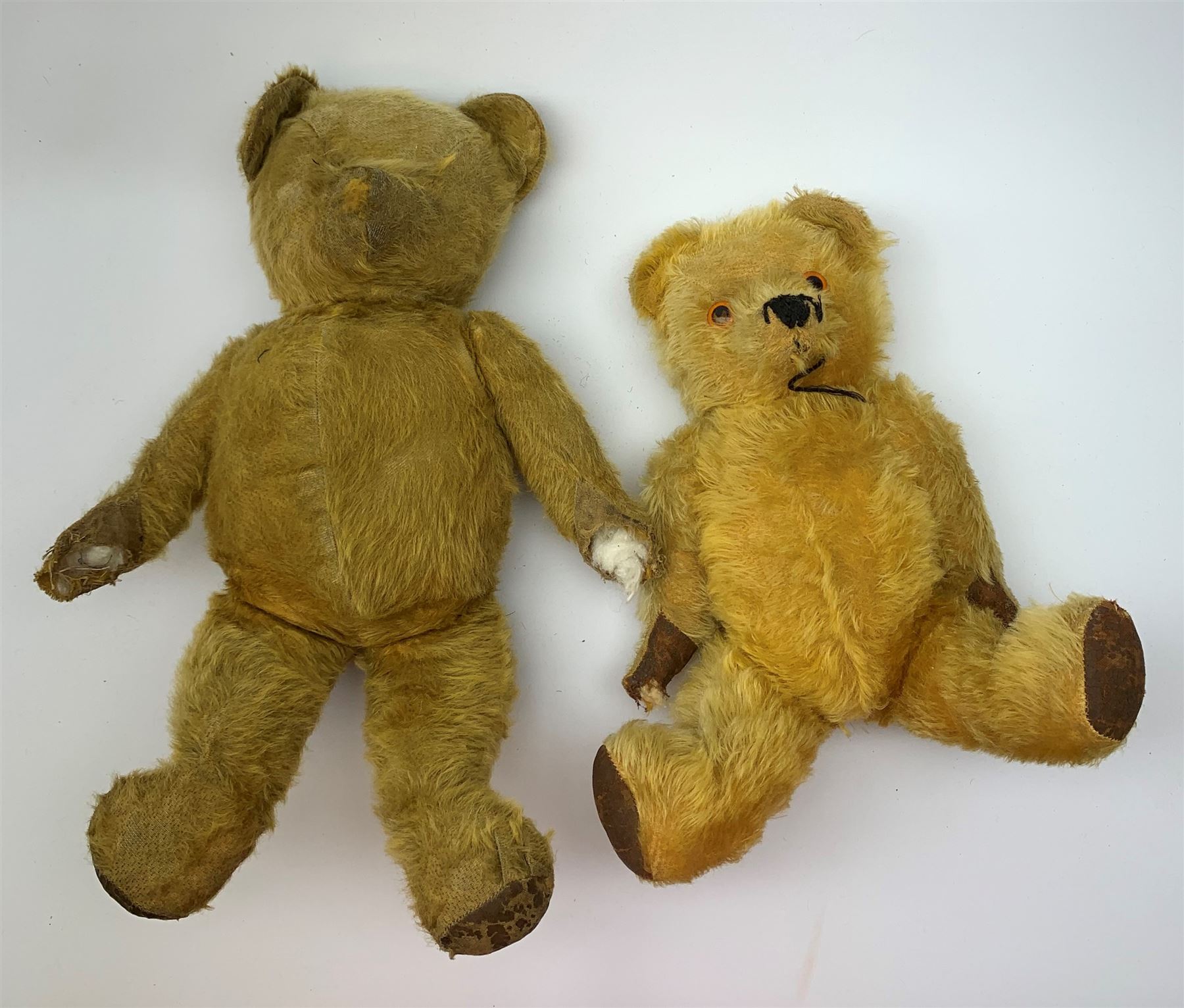 Five British teddy bears 1930s-50s including Irish Tara bear with swivel jointed head - Image 4 of 5