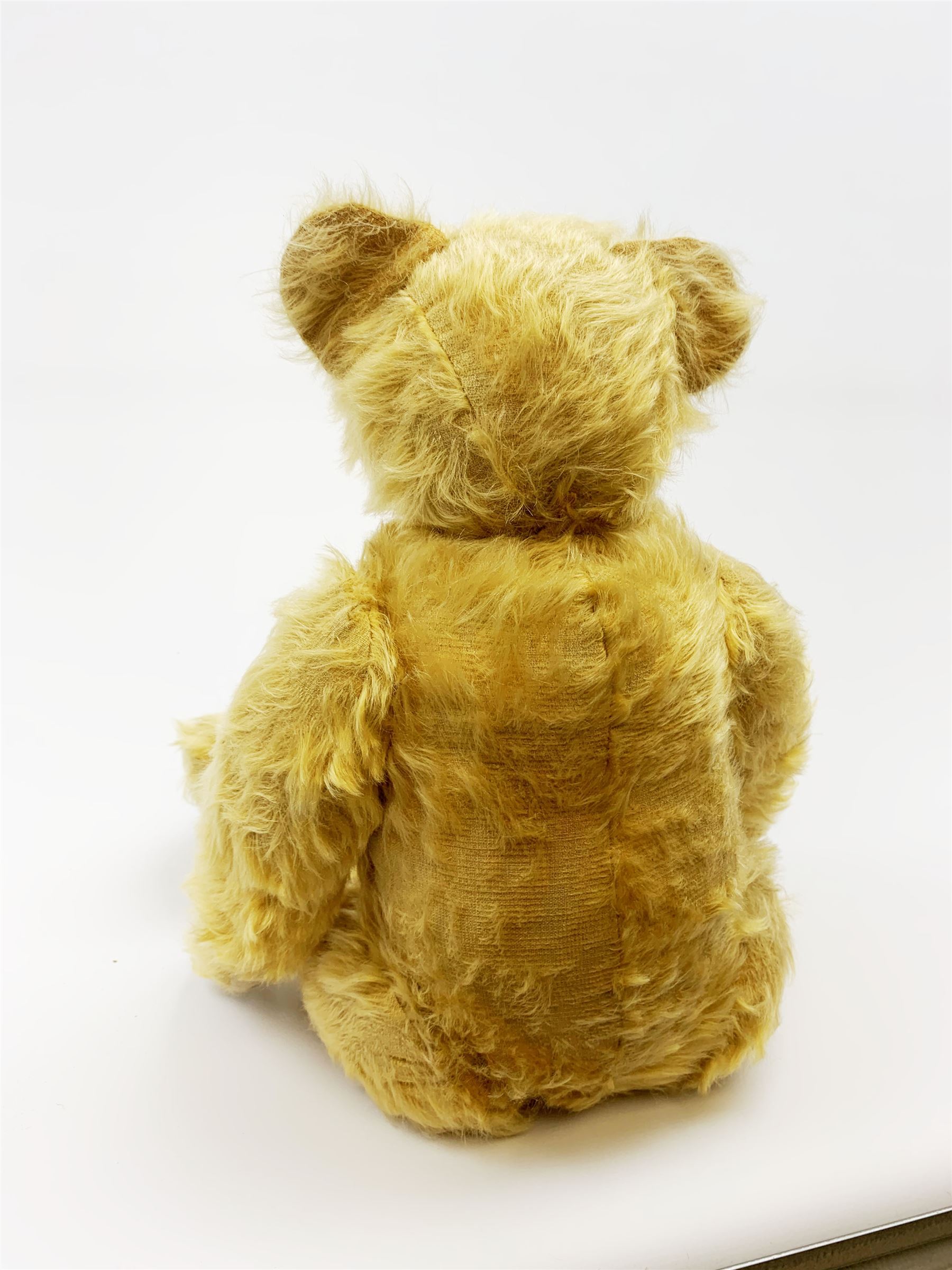 Alpha Farnell Toys large blonde mohair teddy bear with glass eyes - Image 4 of 4