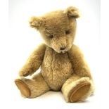 Chiltern Hugmee large teddy bear c1950s with kapok filled long-plush body