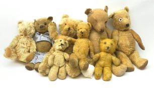 Six English and two European teddy bears