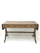 19th/20th century mahogany drop leaf sofa table