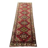 Persian red ground rug