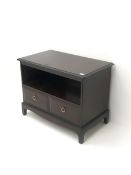 Stag mahogany television stand
