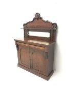 Victorian mahogany raised mirror back chiffonier