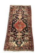 Persian red and blue rug