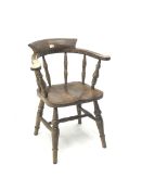 19th century elm Captains chair