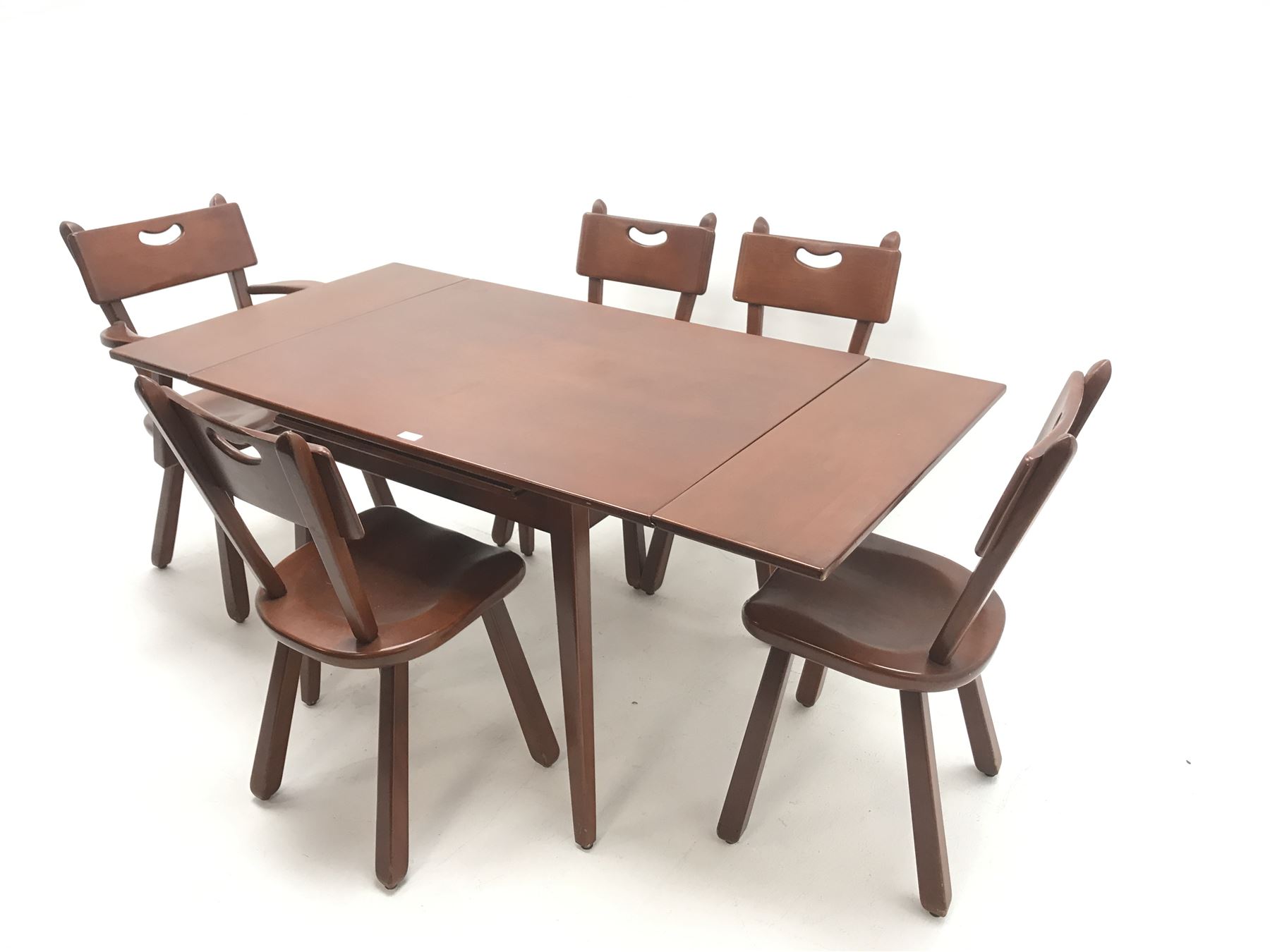 Mid century Canadian Imperial Loyalist extending dining table - Image 2 of 3