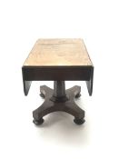 Victorian mahogany Pembroke pedestal table