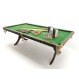 Allied Billiards slate bed snooker dining table
