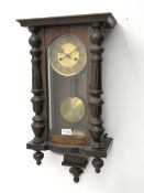 Late 19th century Vienna style wall clock