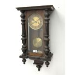 Late 19th century Vienna style wall clock