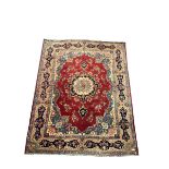 Large Persian red ground rug