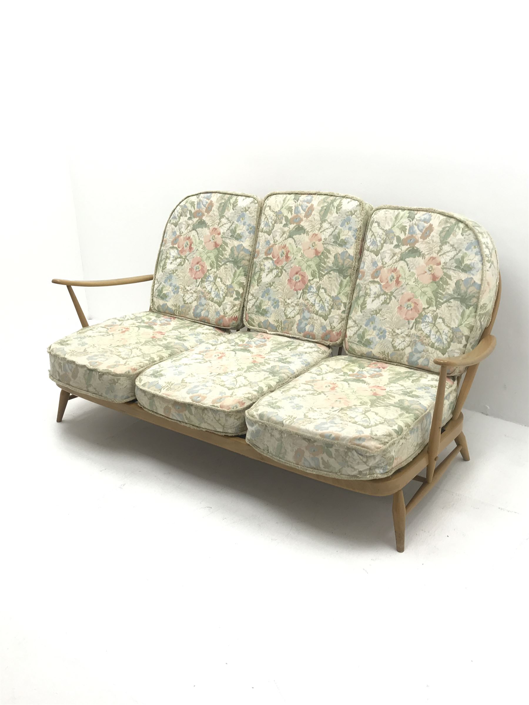 Ercol beech framed two seat sofa - Image 3 of 3