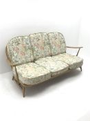 Ercol beech framed two seat sofa