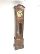 Early 20th century Arts and Crafts oak longcase clock