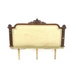 Victorian mahogany framed double headboard