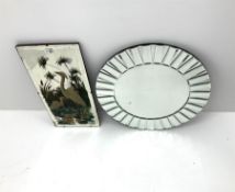 Feeding birds printed mirror (W31cm