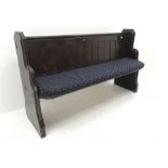 Victorian stained pine 5�5" pew
