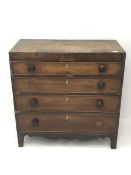 19th century inlaid mahogany chest