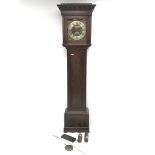18th century oak longcase clock