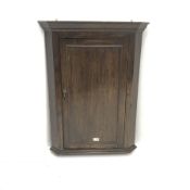 19th century oak pan corner cupboard