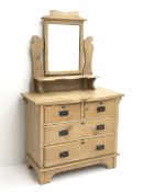 Victorian pine dressing table