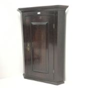 19th century oak corner cupboard