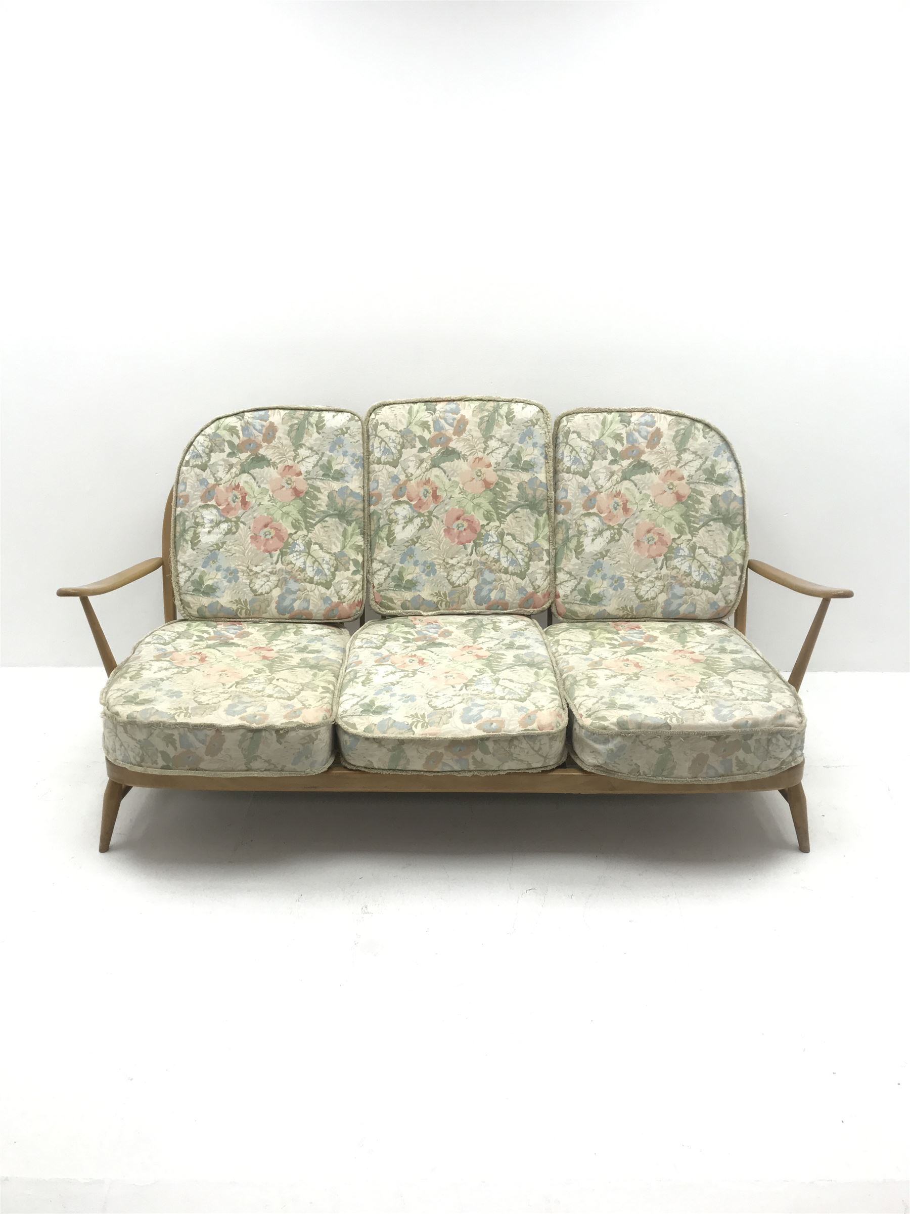 Ercol beech framed two seat sofa - Image 2 of 3