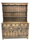 Jacobean style oak dresser