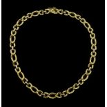 18ct gold cable link necklace