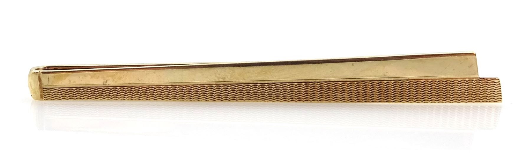 9ct gold tie clip hallmarked - Image 3 of 3