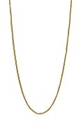 Gold foxtail link necklace tested to 20.5ct
