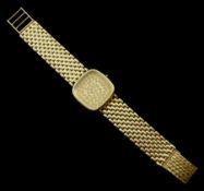 9ct gold bracelet wristwatch case