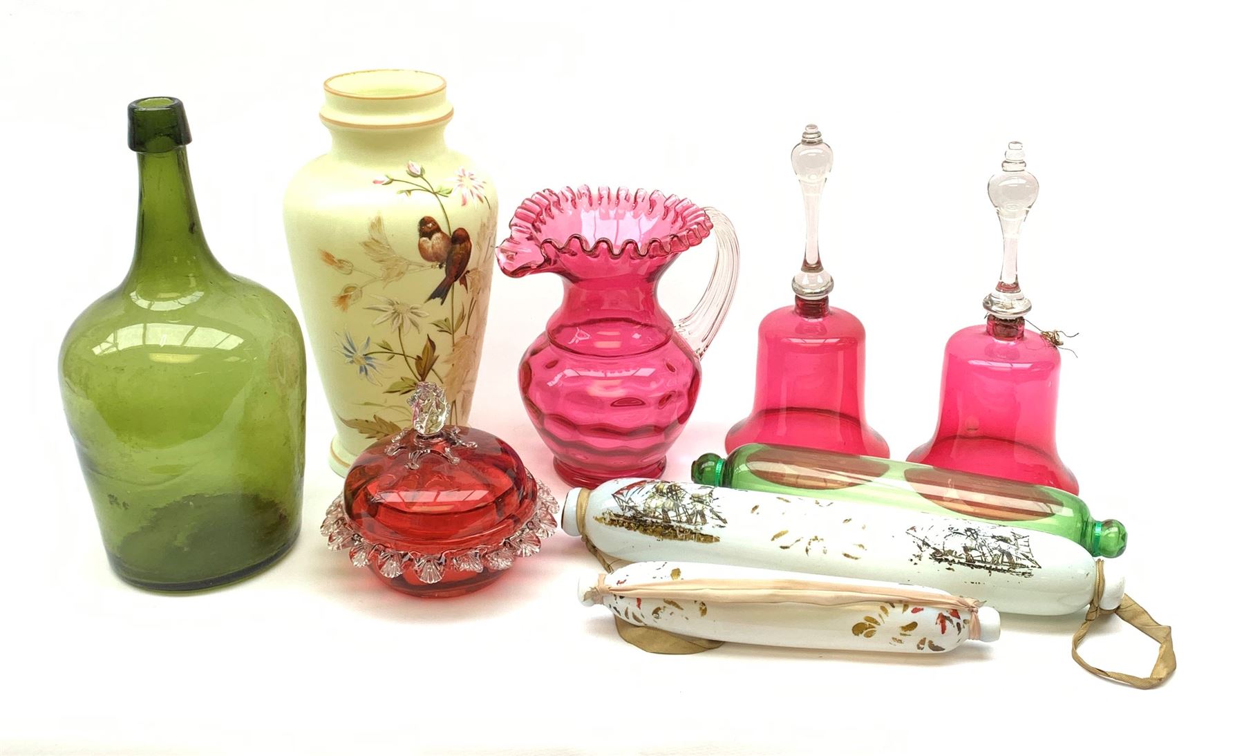 A group of 19th century glass