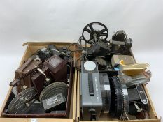 Various vintage cameras