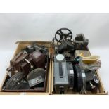 Various vintage cameras